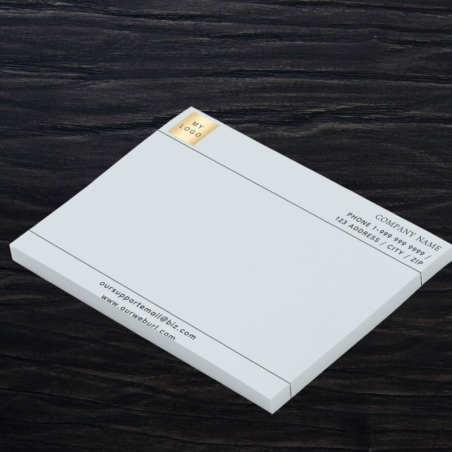 Light grey business logo post-it notes (Creator Uploaded)