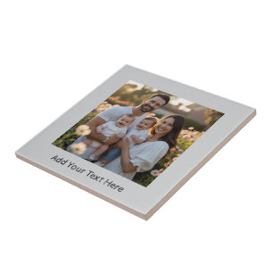 Light Grey Create Your Own Ceramic Tile