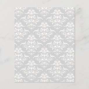 Light grey damask pattern scrapbook