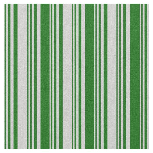 Light Grey & Dark Green Coloured Pattern Fabric (Close Up)