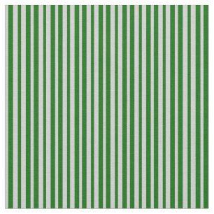 Light Grey & Dark Green Stripes/Lines Pattern Fabric