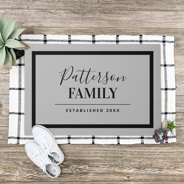 Light Grey Family Monogram Doormat (Creator Uploaded)