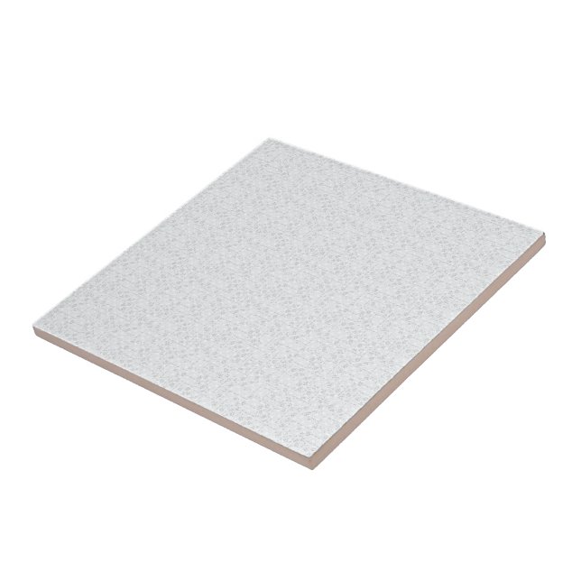Light Grey Geometric Floral |Modern Summer Pattern Ceramic Tile (Side)