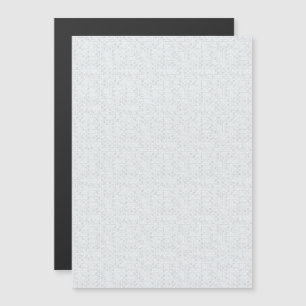 Light Grey Geometric Floral Modern Summer Pattern Magnetic Invitation