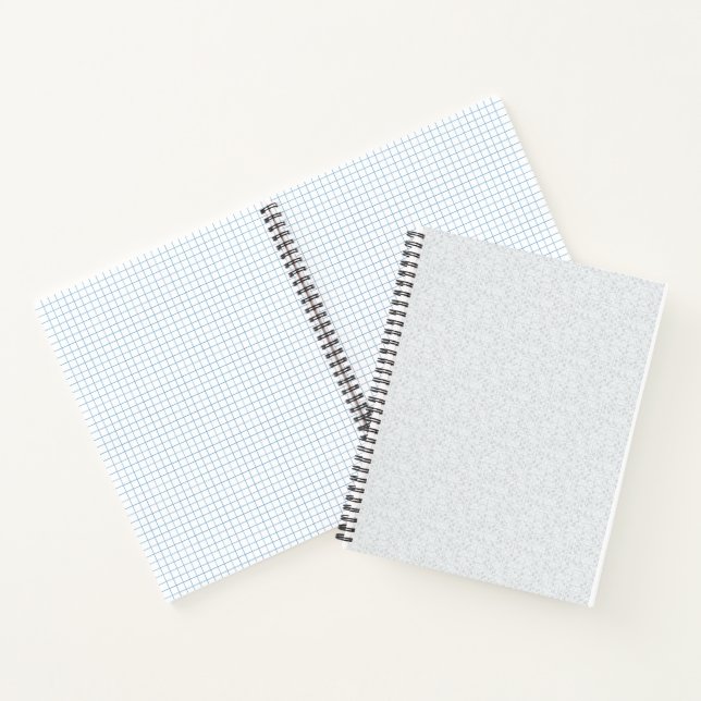 Light Grey Geometric Floral |Modern Summer Pattern Notebook (Inside)