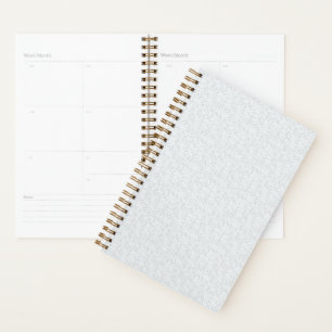 Light Grey Geometric Floral Modern Summer Pattern Planner