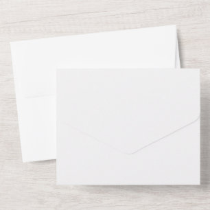 Light Grey Geometric Floral Pattern All In One Invitation