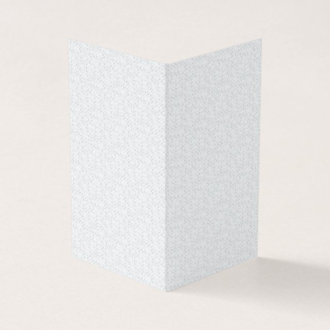 Light Grey Geometric Floral Pattern Business Card (Outside)