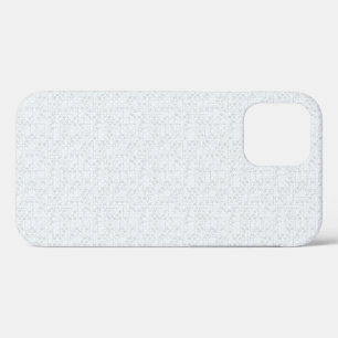Light Grey Geometric Floral Pattern iPhone 12 Case