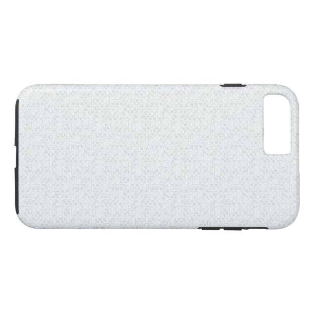 Light Grey Geometric Floral Pattern Case-Mate iPhone Case (Back (Horizontal))