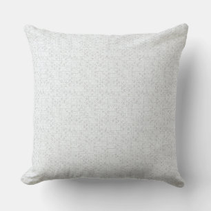 Light Grey Geometric Floral Pattern Cushion