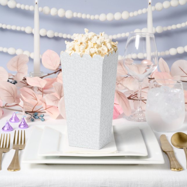 Light Grey Geometric Floral Pattern Favour Box (Wedding)