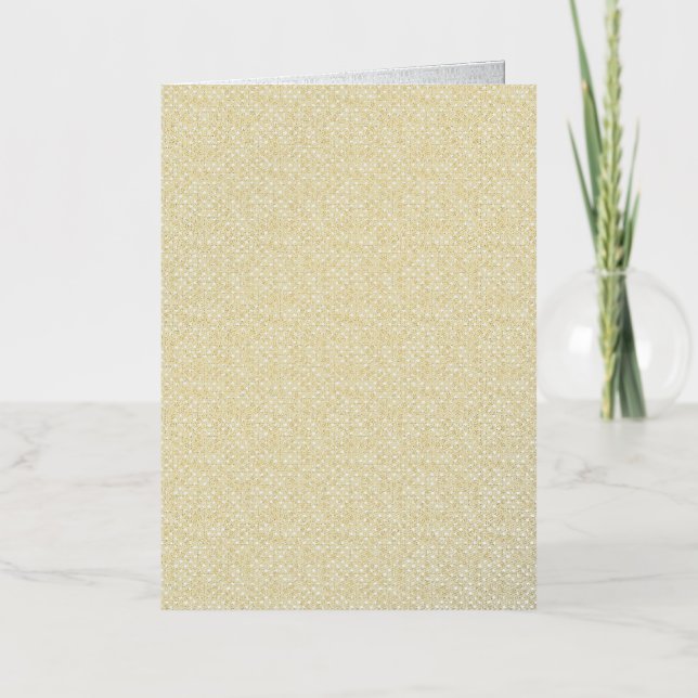 Light Grey Geometric Floral Pattern Foil Greeting Card (Front)