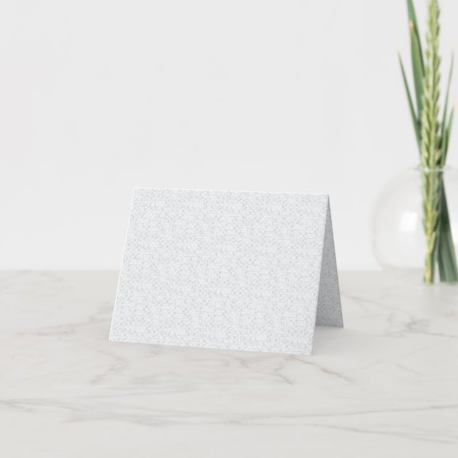 Light Grey Geometric Floral Pattern Invitation (Front)