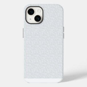 Light Grey Geometric Floral Pattern iPhone 14 Case