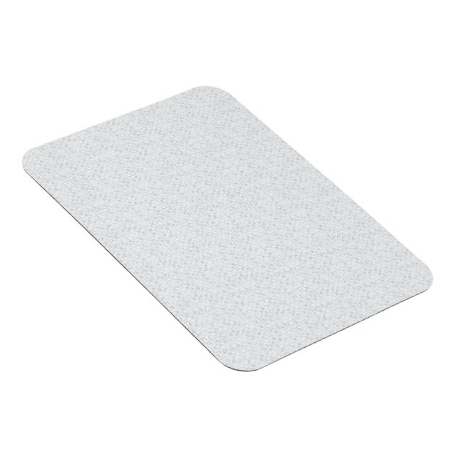 Light Grey Geometric Floral Pattern Magnet (Right Side)