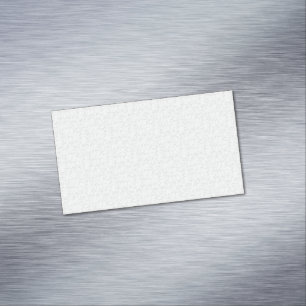 Light Grey Geometric Floral Pattern Magnetic Business Card
