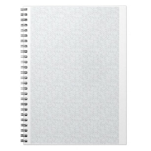 Light Grey Geometric Floral Pattern Notebook