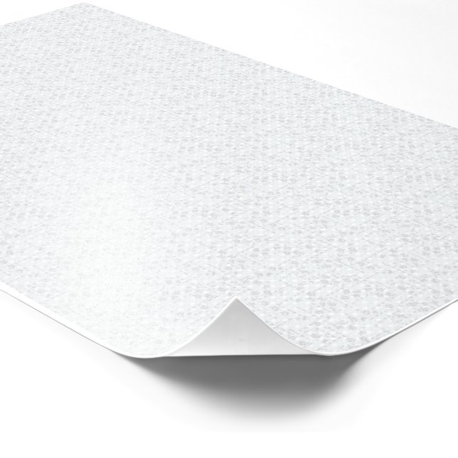 Light Grey Geometric Floral Pattern Photo Print (Corner)