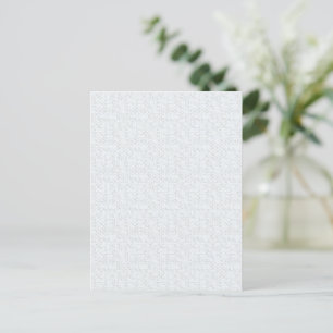 Light Grey Geometric Floral Pattern Postcard