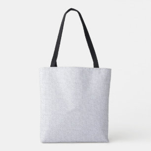 Light Grey Geometric Floral Pattern Tote Bag