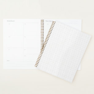 Light Grey Geometric Pattern Minimalist Summer Planner