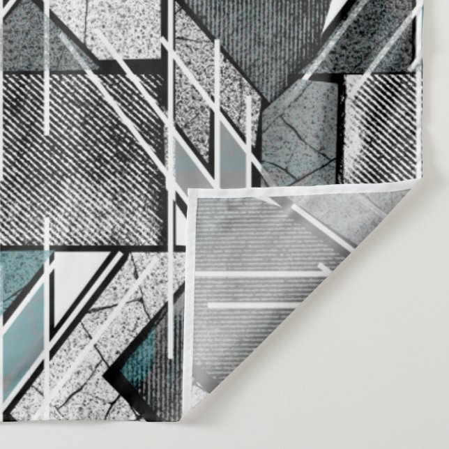 Light grey geometric print. tapestry (Detail)