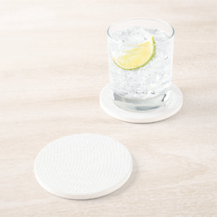 Light Grey Geometric Tiles - Summer Coastal Decor  Coaster