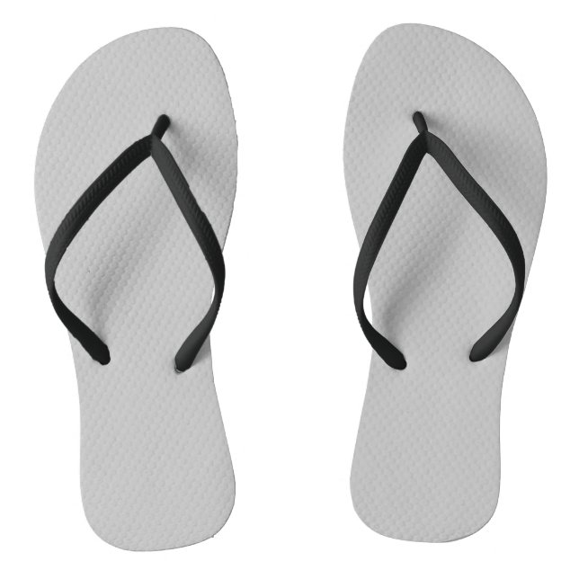 Light Grey, Grey Nickel Thongs (Footbed)