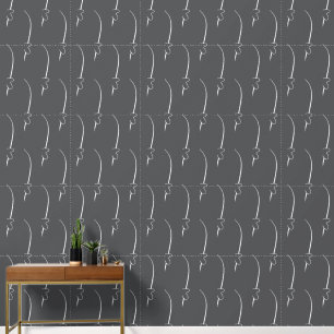 Light Grey Heart Links on Very Dark Grayish Blue Wallpaper