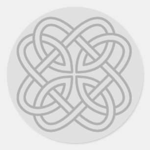 Light Grey Irish Celtic Love Knot Envelope Seals