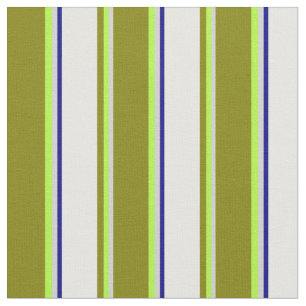 Light Grey, Light Green, Green, White, and Blue Fabric