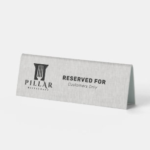 Light Grey Linen Custom Logo