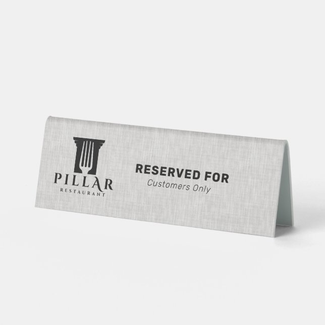 Light Grey Linen Custom Logo (Front)