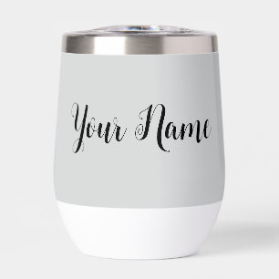 Light Grey Minimal Modern Signature Name Cursive