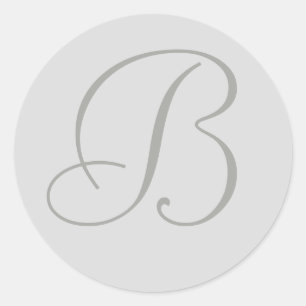 Light Grey Monogrammed Personal Seals