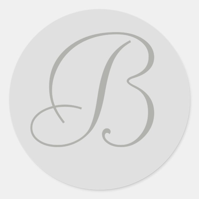 Light Grey Monogrammed Personal Seals (Front)