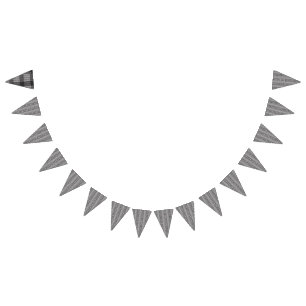 Light grey repeating V-shaped pattern on a white b Bunting