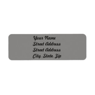 Light Grey Return Address Sticker