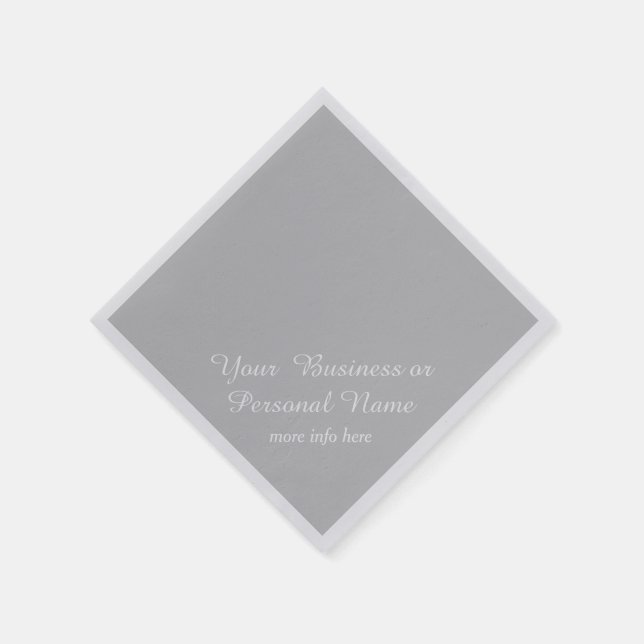 light grey solid colour napkins (Corner)