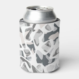 Light Grey Spots Abstract spotted pattern  Can Cooler