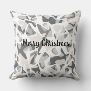 Light Grey Spots Abstract spotted pattern  Cushion