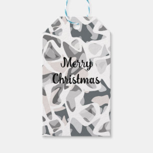 Light Grey Spots Abstract spotted pattern Gift Tags