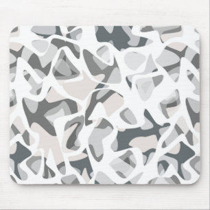 Light Grey Spots Abstract spotted pattern Mouse Pad