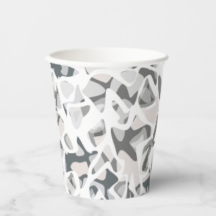 Light Grey Spots Abstract spotted pattern Paper Cups