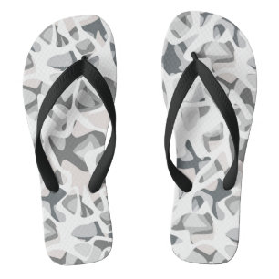 Light Grey Spots Abstract spotted pattern  Thongs