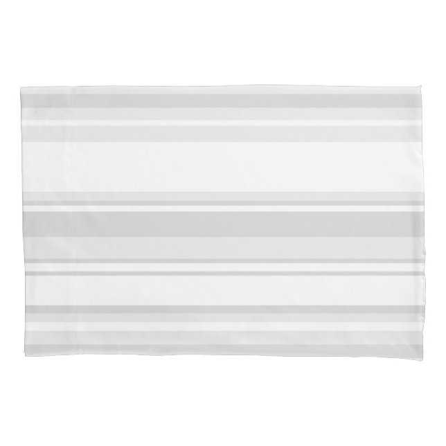 Light grey stripes pillowcase (Front)