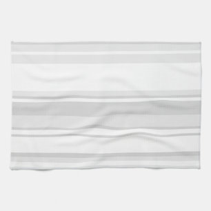 Light grey stripes tea towel
