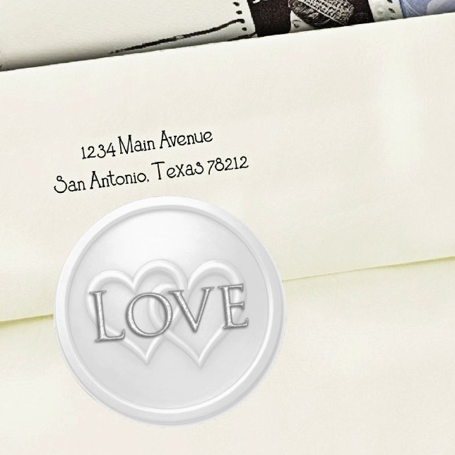 Light Grey Two Hearts Intertwined Wedding Classic Round Sticker (Creator Uploaded)