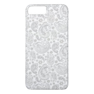 Light Grey Vintage Paisley Case-Mate iPhone Case